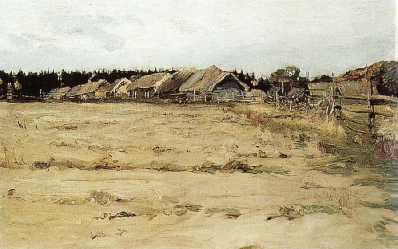 Sergei Vinogradov Martzianovo Village oil painting image